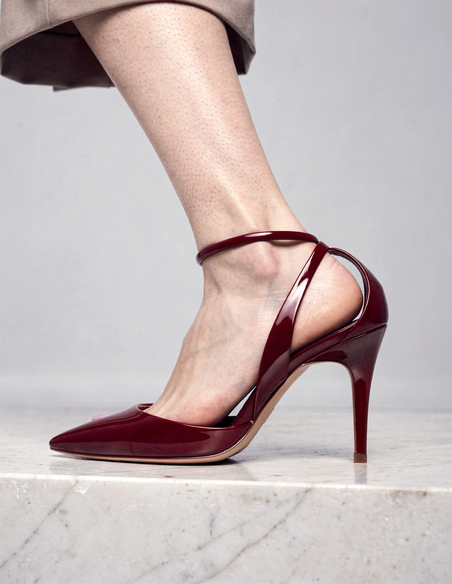 Patent burgundy